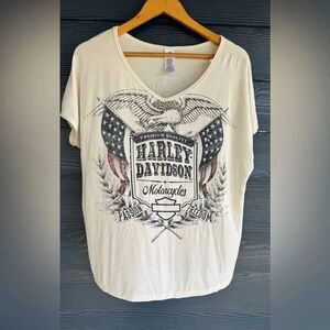 🦅 Harley-Davidson “Passion & Freedom” Graphic Tee – Size XL